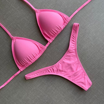 Solid Color Fashion Resort Bikini