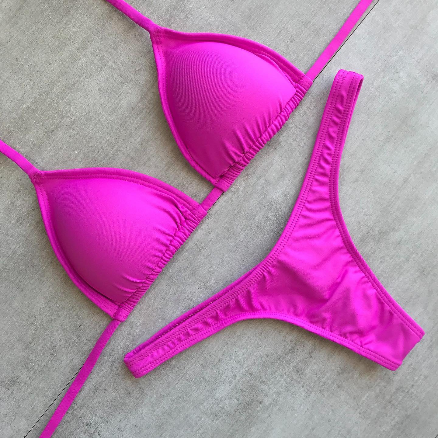 Solid Color Fashion Resort Bikini