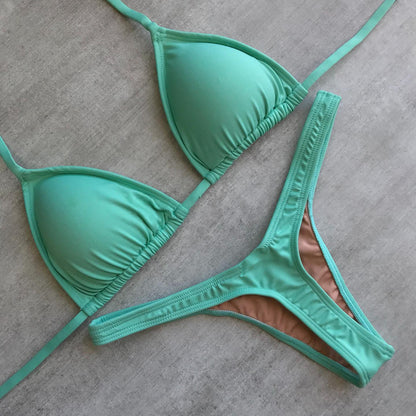 Solid Color Fashion Resort Bikini