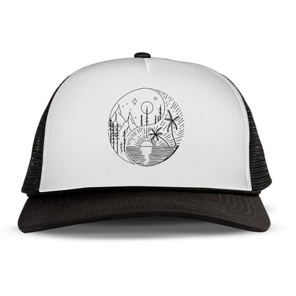 Eight trigram Printed Trucker Hat