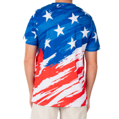 Men's Patriotic U.S.A. Quick-dry Jersey T-Shirt