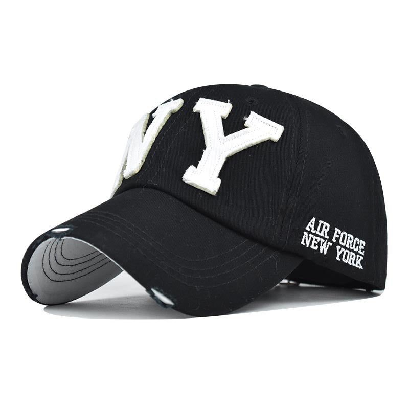 Men & Women Baseball Cap/ NY Embroidery BoneOutdoor Fitted Hat