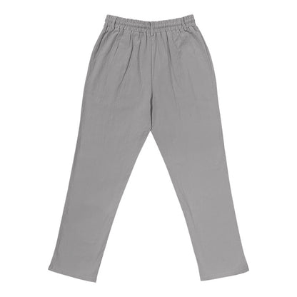 Men's Linen Business Casual Straight Pants Trousers