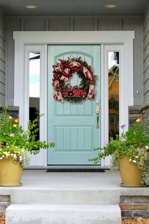 Red Truck Christmas Wreath