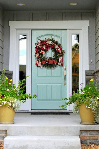 Red Truck Christmas Wreath