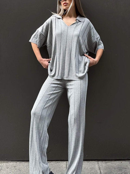 Women's Casual Sports Solid Color Pants Suit