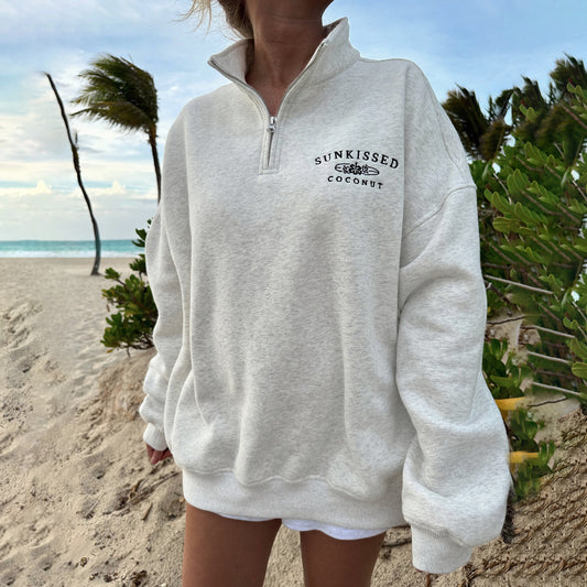 Retro Quarter Zip Sweatshirt