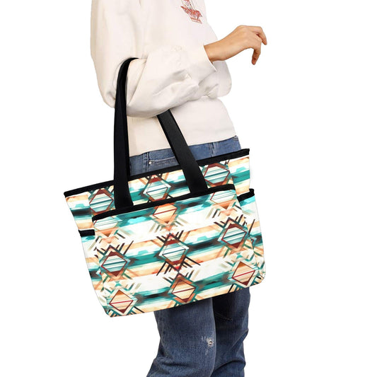 Diamond Aztec Beach Tote Bag