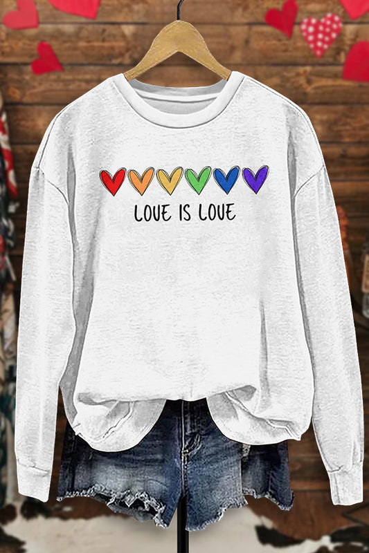 Rainbow Love Is Love Sweatshirt