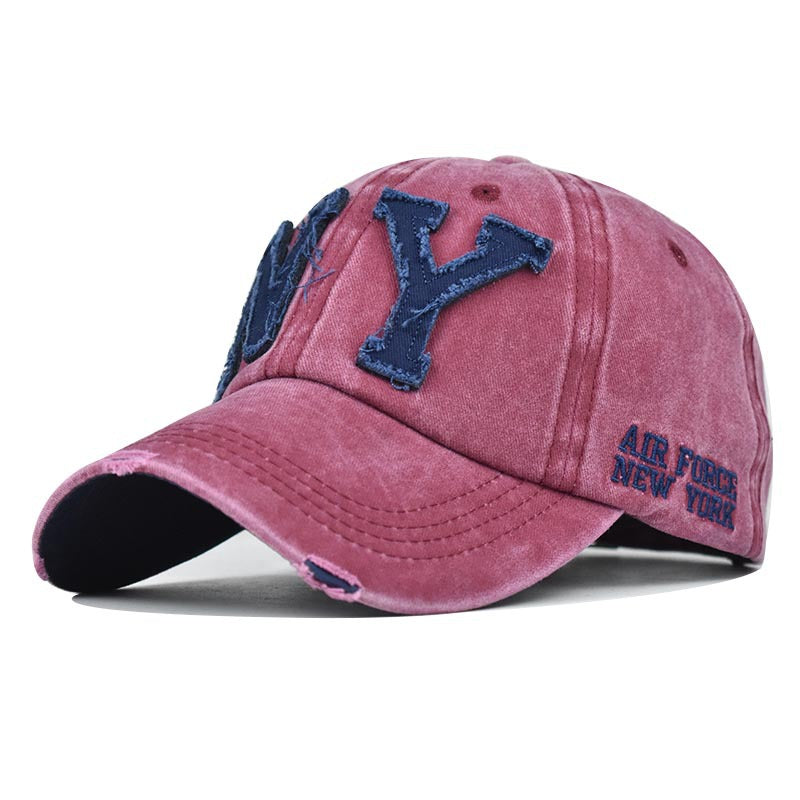 Men & Women Baseball Cap/ NY Embroidery BoneOutdoor Fitted Hat