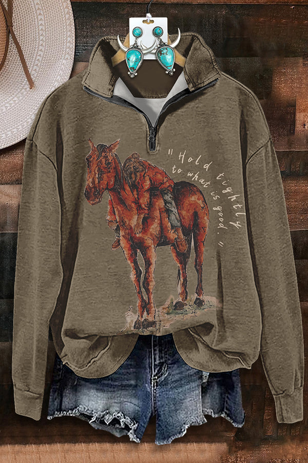 Cowgirl Zipper Sweatshirt