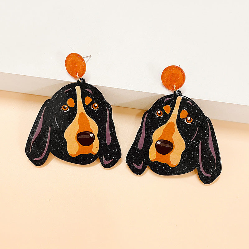 Tennessee Dachshund Gameday Earrings