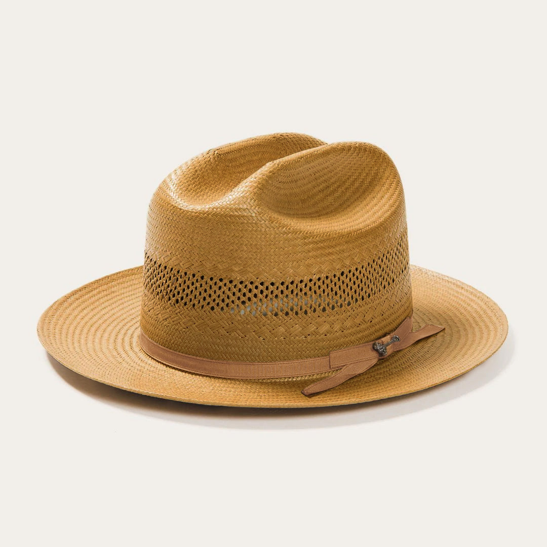 Distinguished Vented Straw Cowboy Hat