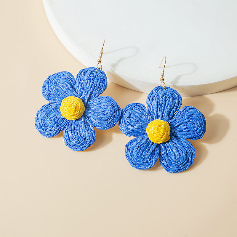 Cute Flower Braided Earrings