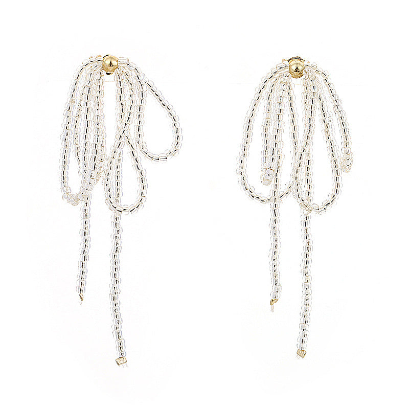 Elegant Tassel Bead Earrings