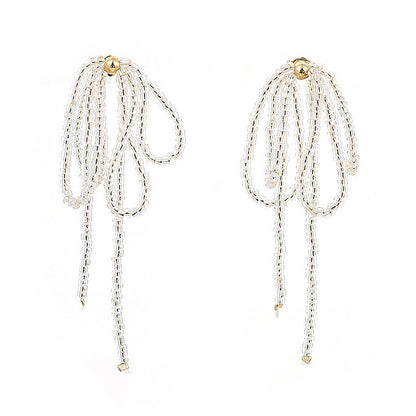 Elegant Tassel Bead Earrings