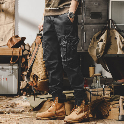 Men'S Vintage Multi-Pocket Cargo Pants