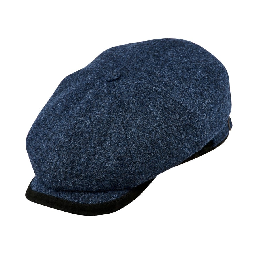 [NEW!]PEAKED CAPS Genuine Scottish Harris Tweed 8 Panels Man Cap Malone