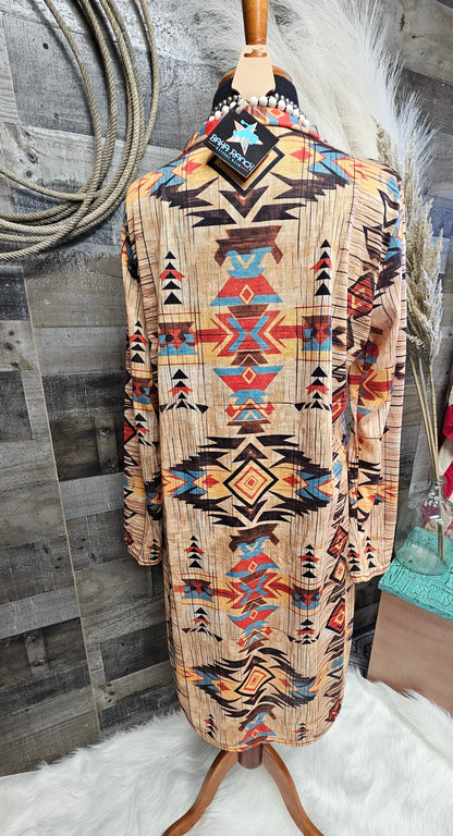 Sahara Aztec Lightweight Cardigan