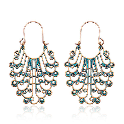 Women's Bohemian Court Hollow U-shaped Earrings