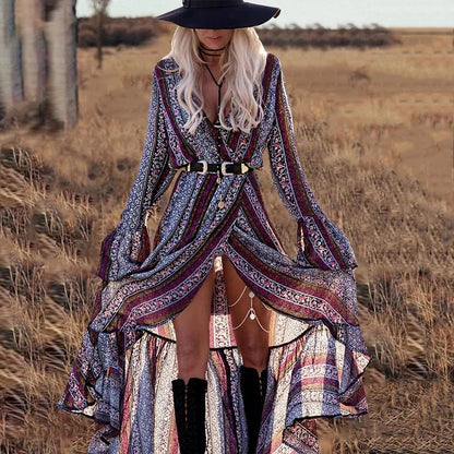 Bohemian maxi dress spring summer dress