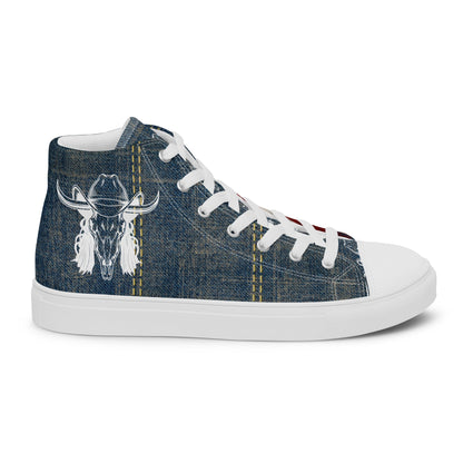 Mullet Cowboy Patriot Men__ high top canvas shoes