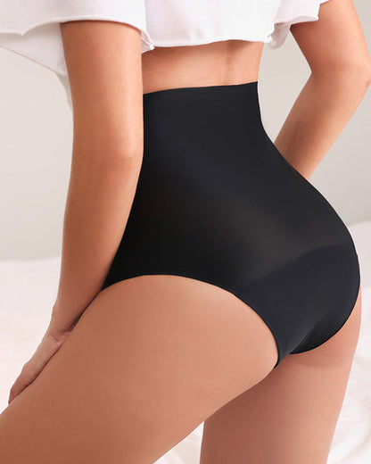 High-Waisted Four-Layer Plus Size Menstrual Period Underwear