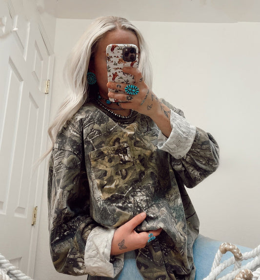 Girls Camouflage Sweatshirt