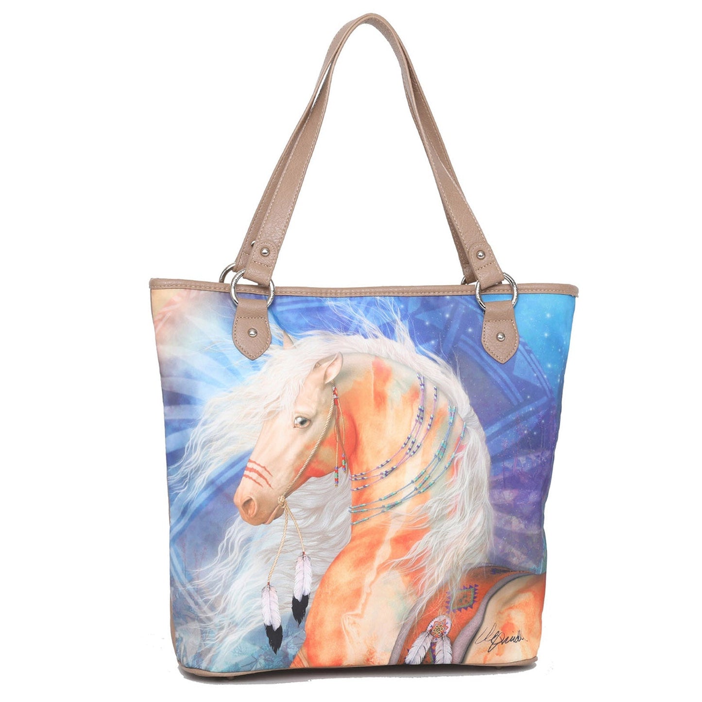 Montana West Horse Canvas Tote Bag