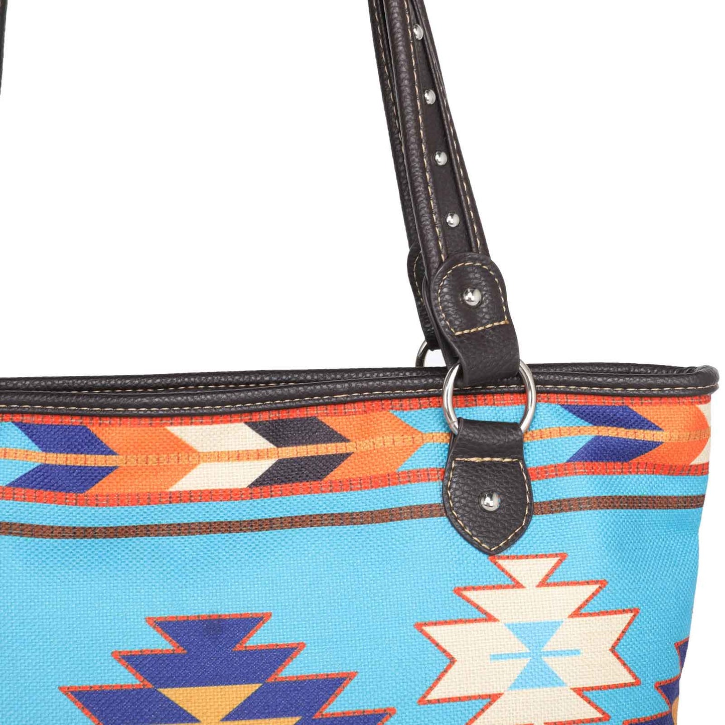 Montana West Aztec Canvas Tote Bag