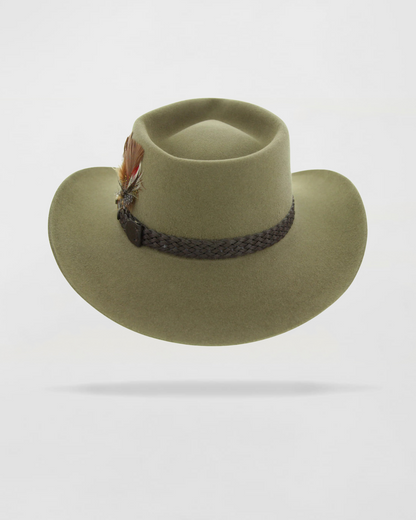 Cattleman__ Crown Felt Cowboy Hat