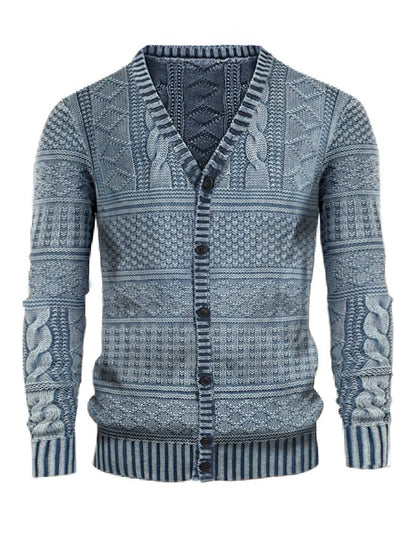 Men's Vintage Knit Cardigan Sweater