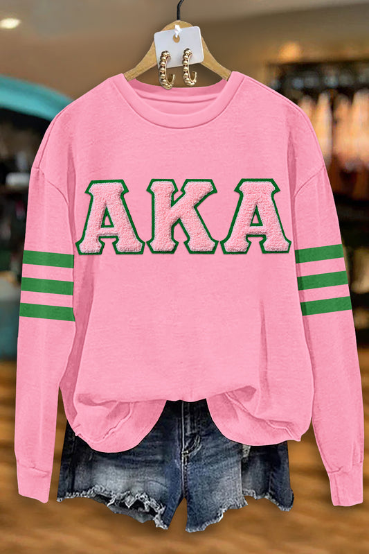 Classic Alpha Kappa Alpha Sorority Embroidered Sweatshirt