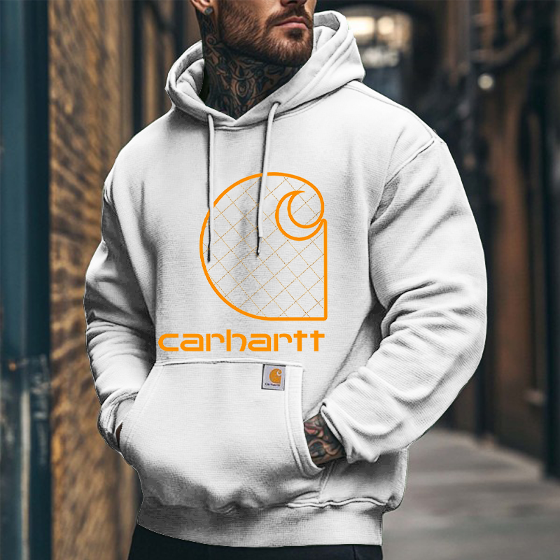 Men's Vintage Outdoor Print Hoodie Streetwear