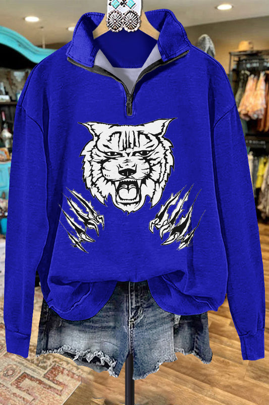 Classic Contrast Color Wildcat Sweatshirt