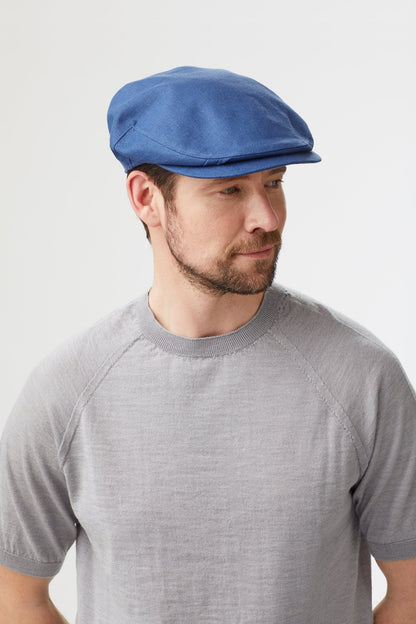 Darcy Blue Flat Cap