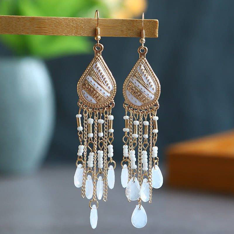 Bohemian Holiday Beaded Earrings