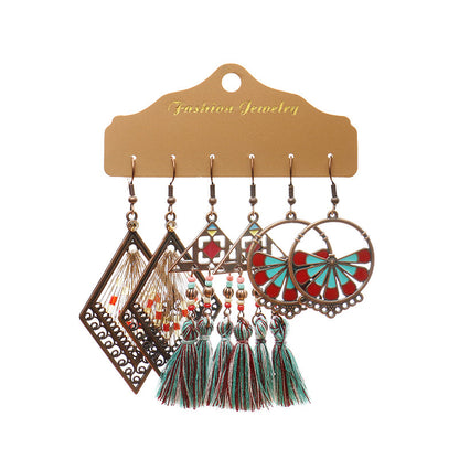 Women's Bohemian Multi-piece Set Earrings