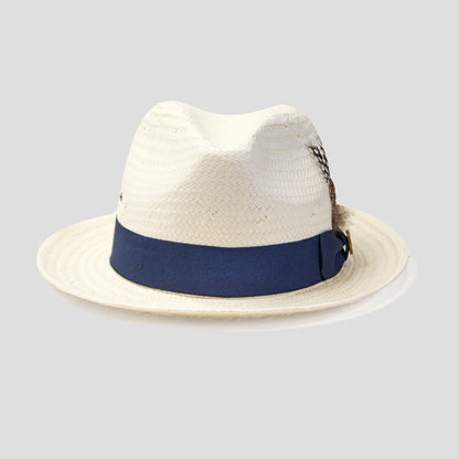 HatsMaker Ranch Straw HatsMaker Bikary Fedora – Ivory[Fast shipping and box packing]