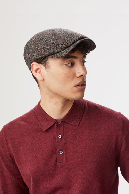 Lynton Brown Flat Cap