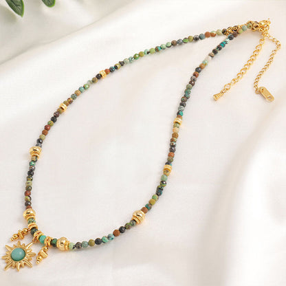 Vintage Beaded Turquoise Necklace