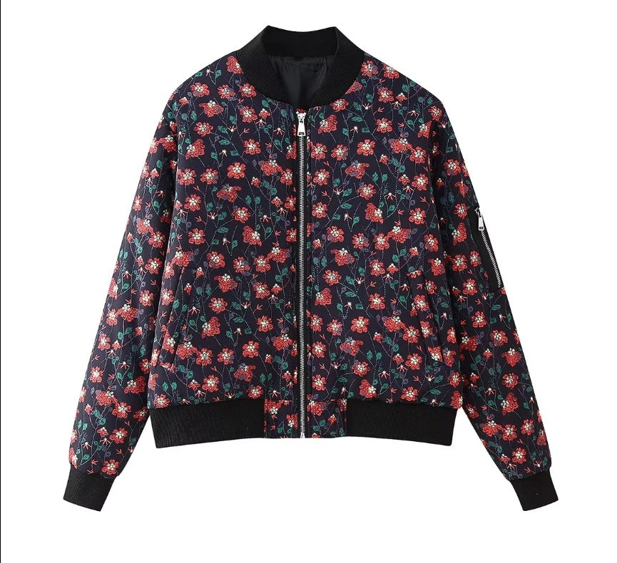 Women's Bomber Jacket Cotton Coat