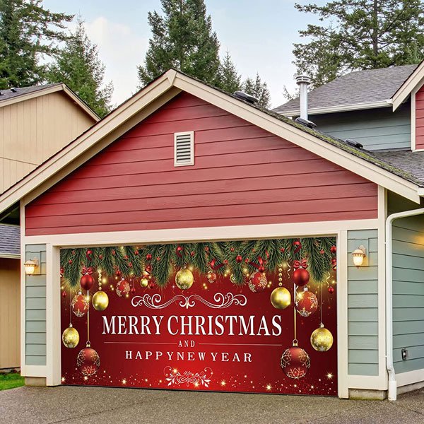 Christmas Mural for Garage Door