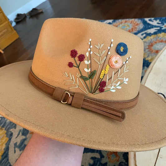 Boho leather hat band | personalized