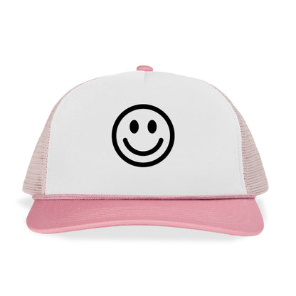 Smile Face Printed Trucker Hat