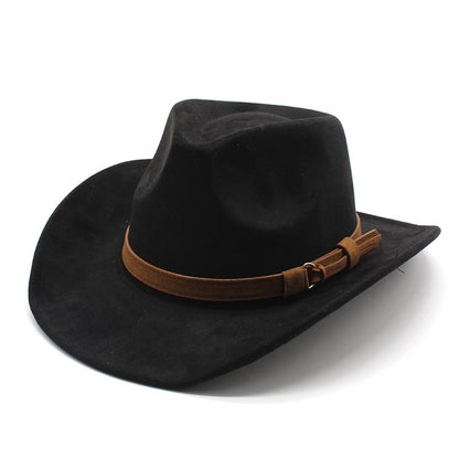 Men's Vintage Western Cowboy Hat Suede Knight Hat