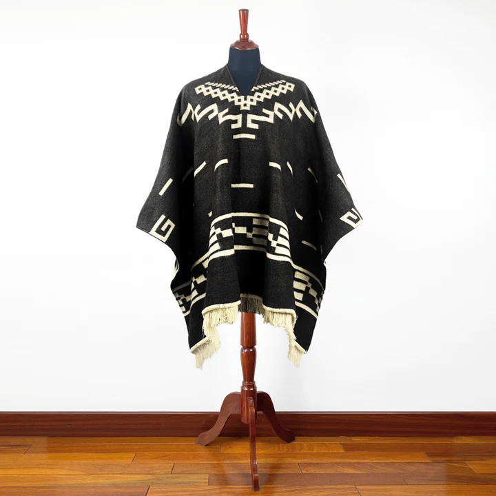 Clint Eastwood Poncho - Alpaca Wool handmade poncho from South America