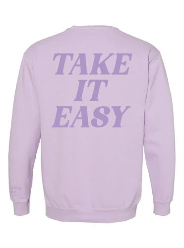 Take It Easy Print Sweatshirt Women