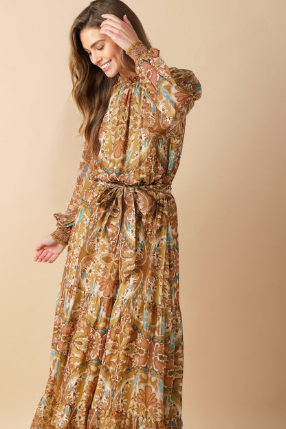 Timeless Tapestry Woven Maxi Dress