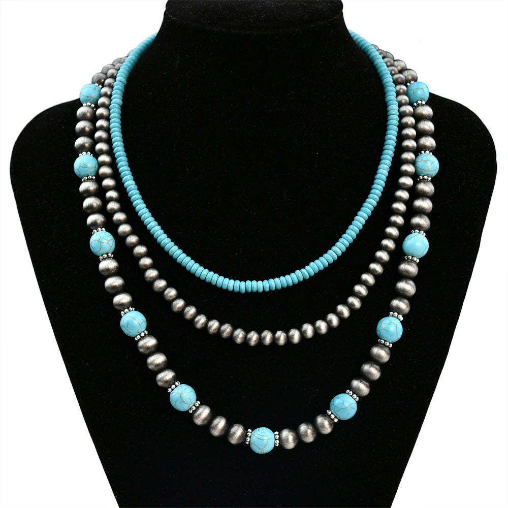 Vintage Turquoise Layered Necklace